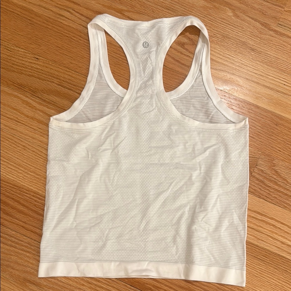 lululemon athletica White Racerback Tank Top